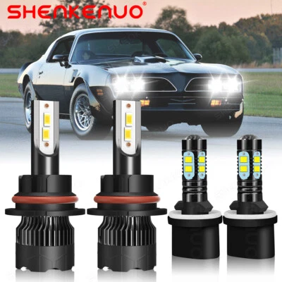 For Pontiac Sunfire 2000-2002 LED Headlight High/Low Fog Light Bulbs Combo 6000K - Image 1 of 4