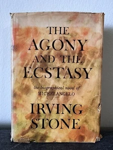 Vintage 1961 The Agony and The Ecstasy Irving Stone 1961 Hardcover HC/DJ - Imagen 1 de 11