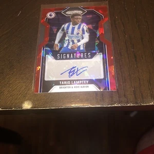 2021-22 Panini Prizm Premier Tariq Lamptey Signatures S-TRQ RED CRACKED ICE - Bild 1 von 5