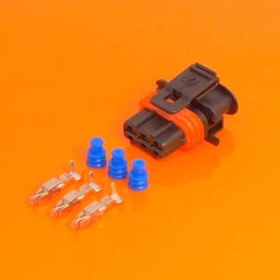 Genuine Bosch 3 Way Compact Series Diesel Injector Plug Connector Kit 1928403110 - Image 1 of 4