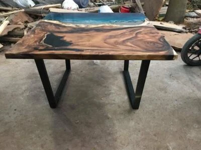 Made To Order Epoxy Resin Dining Coffee Table Top Restaurant Table top - Image 1 of 4