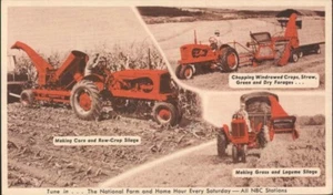 vintage FORAGE HARVEST TRACTOR ALLIS-CHALMERS Milwaukee WI advertising postcard - Picture 1 of 2