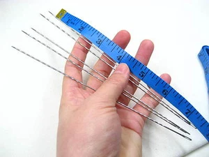 3 Stck. 7 Zoll Metall Extra Große Lange Nadel Polster Leder Hartarbeit Nadel - Bild 1 von 5