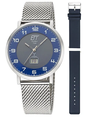 ETT ECO TECH TIME Funk-Solar Herrenuhr Atacama Edelstahl mit 2 Bändern EGS-11621 - Bild 1 von 4