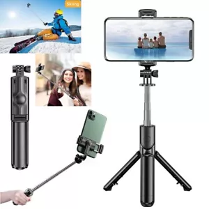 Bluetooth Remote Selfie Stick Tripod Phone Stand Desk Holder For iPhone Samsung - Picture 1 of 12