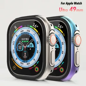 Aluminium Alloy Frame Cover For Apple Watch Ultra 1/2 49mm Protect Bumper Case - Picture 1 of 22