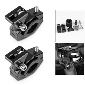 2X CNC Motorcycle Headlight Fog Spot Light Mount Brackets Holder Clamp 18mm-30mm - Picture 1 of 12