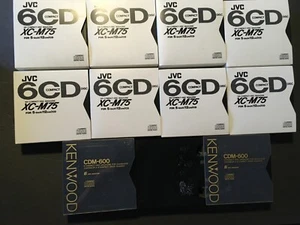 Lot Of 11 - 6 Disc Compact Magazine 8 JVC With Sleeves 3 Kenwood 2 With Sleeves - Picture 1 of 2