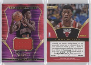 2013-14 Panini Select Select Swatches Purple Prizm /99 Jimmy Butler #19