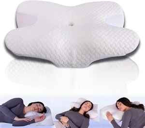 NaturLuxe® Orthopedic Memory Foam Neck Pillow – Cervical Support for Neck - Picture 1 of 7