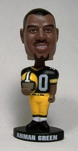AHMAN GREEN LIL BOBBER BOBBLEHEAD GREEN BAY PACKERS NEBRASKA HUSKERS NIP RARE - Picture 1 of 5