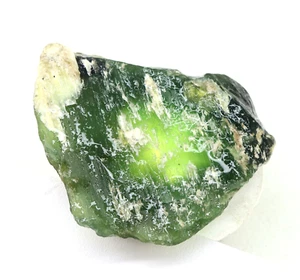 Natural Brazilian Green Serpentine Untreated Rough Loose Gemstones 133 Ct - Picture 1 of 8