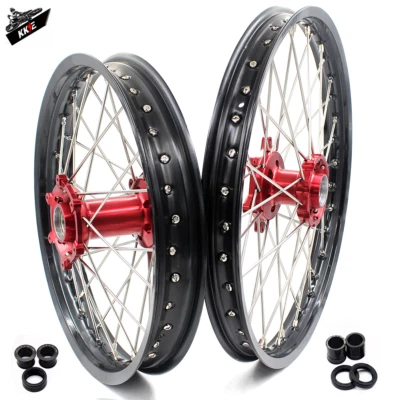 Llantas de enduro KKE 21" 18" rojas para moto de cross BETA RR 2T 4T 2013-2022 CNC Hub Foto 1 de 4