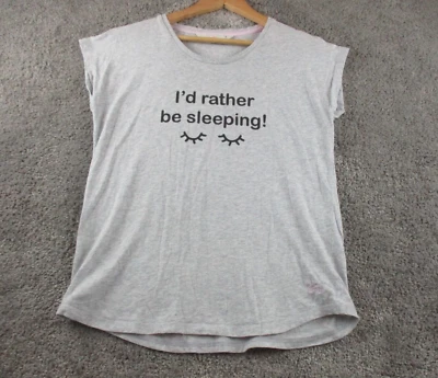 Camiseta Peter Alexander Ropa de Dormir Camiseta Pequeña Manga Corta Algodón Gris Foto 1 de 4