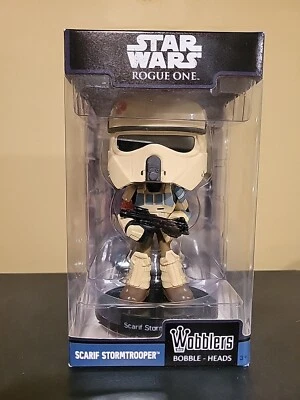 Star Wars Rogue One Scarif Stormtrooper Wacky Wobbler Bobble Head Figura Funko Foto 1 de 4