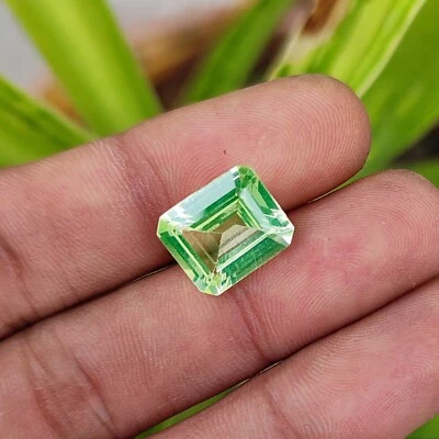 Natural 8 Ct Light Green Egyptian Peridot Loose Gemstone For Manifestation - Image 1 of 4