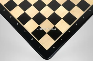 21" Ebony Wood & Maple Wood Chess board - 55 mm Square - Algebraic Notations - Picture 1 of 6