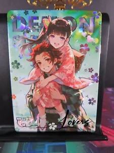 Tanjiro & Kanao CP Raro Holo Foil Tarjeta Casi Nuevo Cazador de Demonios Piezas Tiempo Boda 2 - Imagen 1 de 4