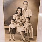 Vintage Photo Chinese Family from 1930's / 1940's black and white Photograph