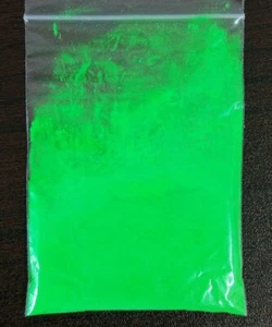 Green Neon Fluorescent Mica Pigment Powder 3g-150g Resin, Nail Art Candle - Picture 1 of 1