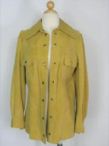 Chaqueta Camisa Jane Justin Don Sophisticates Vintage Gamuza - Imagen 1 de 9
