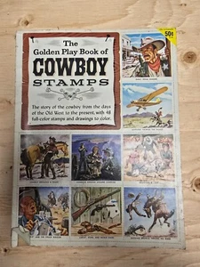 The Golden Play Book of Stamps - Cowboy - 1955 Complete - Picture 1 of 4