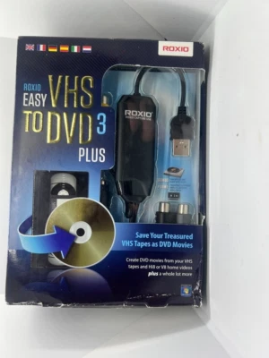 NEW Roxio Easy VHS to DVD 3 Plus Converter READ - Image 1 of 3