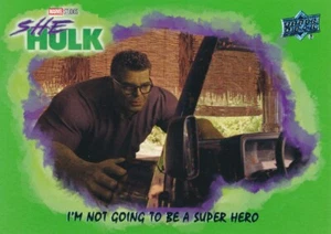 #16 MARK RUFFALO/SMART HULK 2023 Upper Deck She-Hulk NEON GREEN - Picture 1 of 2