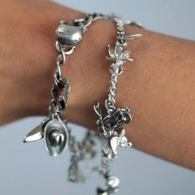 Authentic Licensed Disney Charm Sterling Silver Bracelet - Image 1 of 4