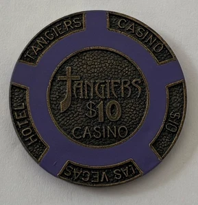 Tangiers Hotel Casino Las Vegas $10 Ficha de póquer Nevada Juegos de azar NV De colección - Imagen 1 de 3