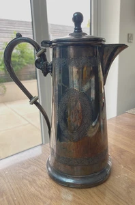 Silver Plate? Metal? Pewter? Lidded Water jug - Picture 1 of 14