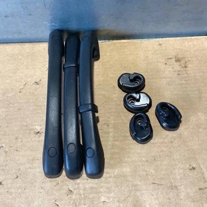 Mercedes-Benz W202 Interior Roof Grab Handle Set Of 3x Black 2108680314 - Picture 1 of 11