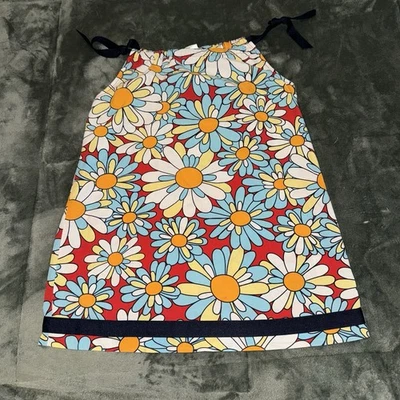 Vestido fronha estampa margarida Hanna Andersson meninas 110cm (EUA 5) 100% algodão - Imagem 1 de 4