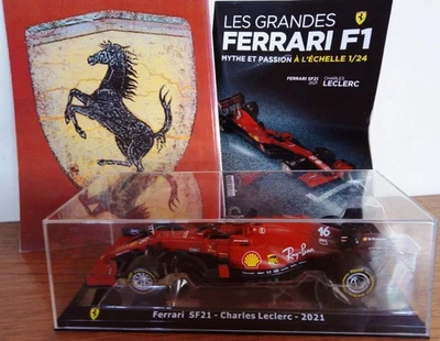 Ferrari F1 SF-21 Charles Leclerc 2021 Altaya scala 1/24 con teca e fascicolo NEW - Immagine 1 di 4