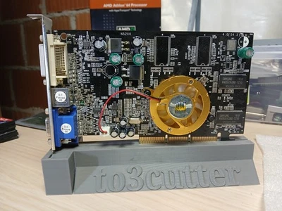 QDI Legend GeForce FX 5200 128MB AGP Graphics Card Retro Vintage Gaming GPU - Image 1 of 4