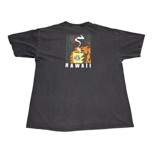 Vintage 90s Hanes Starbucks Hawaii Coffee Faded Black Shirt Men's XL - Picture 1 of 7