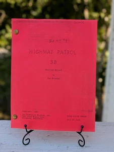 Vintage 1955 Highway Patrol Original Script S1E3B Broderick Final Master - Bild 1 von 8