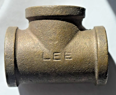 Lee Brass Threaded Pipe Fitting, Tee, 1" x 1" x 1"  USA, 1" Lee Brass T, NOS - Image 1 of 4