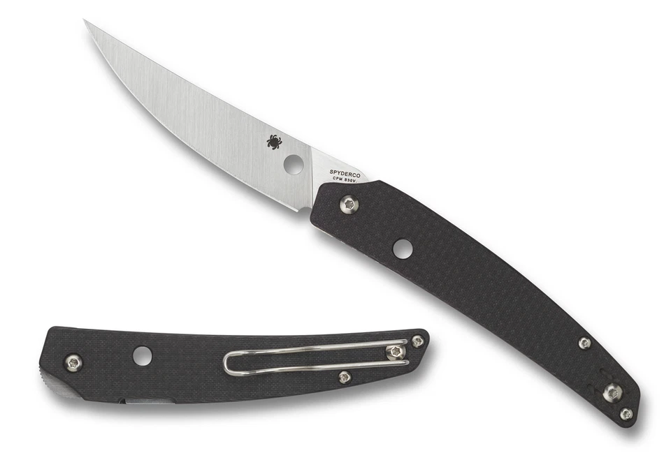 Cuchillos Spyderco Ikuchi Liner Lock fibra de carbono G-10 S30V acero inoxidable C242CFP Foto 1 de 4