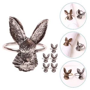  6 Stück Party Servietten Ring Erntedank Serviettenverschlüsse Dekoration Serviettenringe - Bild 1 von 12