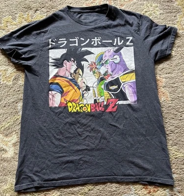 Excelente Camiseta Gris Dragon Ball Z Serie Anime Japonés Años 90 - Talla: M Foto 1 de 3