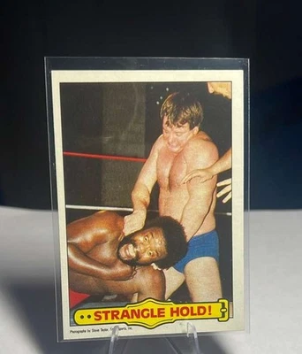 1985 Topps WWF Pro Wrestling Stars #40 Strangle Hold! - Image 1 of 2