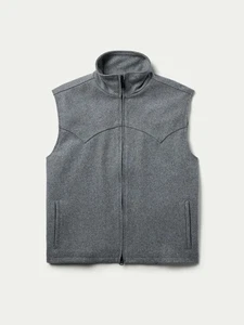 Schaefer Outfitter Wool Blend Arena Vest Rodeo Zip Yellowstone Men's 2XL - Gray - Picture 1 of 9