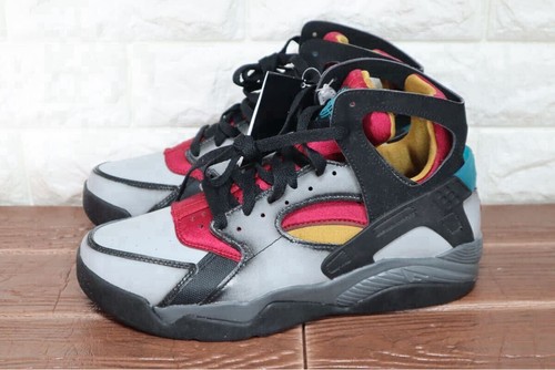 NIKE Uomo 9.0US Air Flight Huarache grigio bordeaux arancione laser Fd0189 001