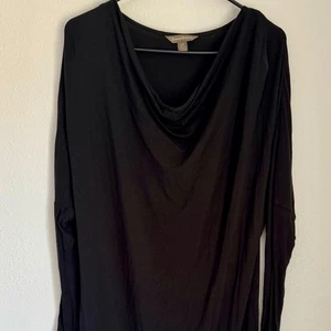 Tommy Bahama Black Dress Cowl Neck Long Sleeve Casual Comfy Women's Small - Picture 1 of 8