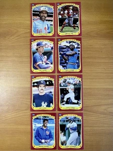 1986 Fleer Baseball Star Sticker Lot Of 8 HOFers Carter/Fisk/Dawson FREE SHIP - Picture 1 of 14