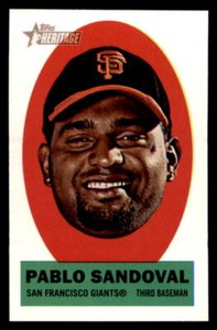2012 Topps Heritage Stick-Ons Pablo Sandoval #8 San Francisco Giants