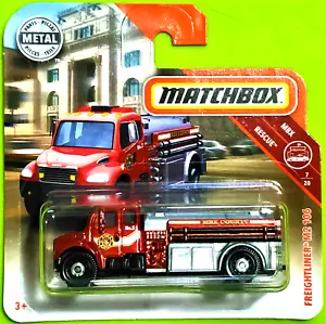 2019 MATCHBOX RESCUE #48/100 - FREIGHTLINER M2 106 - SHORT CARD - Foto 1 di 1