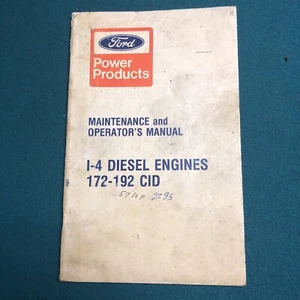 Ford I-4 172-192 CID Diesel Engines Operators & Maintenance Manual - Picture 1 of 5