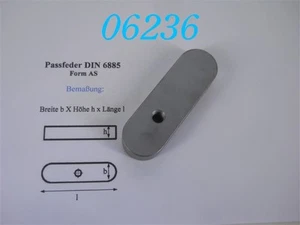 PASSFEDER  AS 32 x 18 x 100  HOHE FORM  -DIN 6885- - Foto 1 di 1